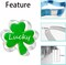 5Pcs Shamrock Cookie Cutters Shapes for St. Patrick's Day Stainless Steel Clover Cookie Cutter Set for Irish Spring Family Baking Party Decorations Supplies